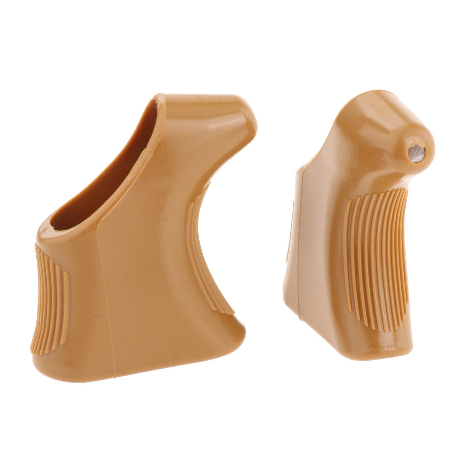 Ioensy - 2X Palancas De Freno Accesorios Ciclismo Para Campagnolo Shield Bike Marrón