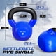 thumbnail image 2 of Set de 2 kettlebells Yes4All de 9 kg con recubrimiento de vinilo, azul, 2 of 7