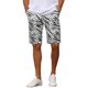 thumbnail image 1 of Pantalones Cortos de Hombre INSPIRE CHIC Estampado Animal Cierre de Cremallera Ajuste Regular Pantalones Cortos de Vestir Casual 32 Estampado de Cebra, 1 of 5