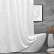 thumbnail image 1 of Cortina De Ducha De Tela Blanca 180 X 180 Cm Con Ganchos, 1 of 6
