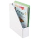 thumbnail image 1 of Organizador de archivos vertical delgado de plástico con asa, color blanco, 1 of 5