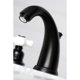 thumbnail image 4 of Grifo de baño Kingston Brass Victorian de 2 manijas negro mate, 4 of 8
