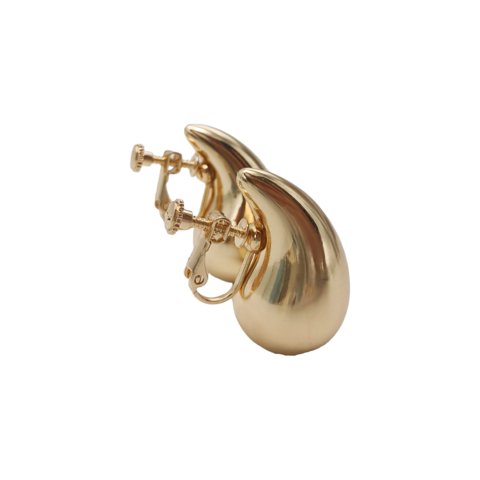 Elbauldejuma - Aros Gota Viral Chapado En Oro 18K Earcuff Sin Perforación