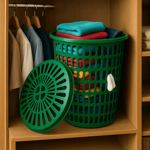 Genérico - Canasta Plástico Rejillas 55l Ropa