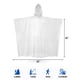 thumbnail image 3 of Ponchos de lluvia desechables SaphiRose Emergency Clear (paquete de 4), 3 of 6