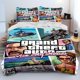 thumbnail image 1 of 3D Grand Theft Auto GTA Game Gamer Comforter Bedding Set,Duvet Cover Bed Set Quilt Cover Pillowcase,king Queen Size Bedding Set Bed Sheets, 1 of 5