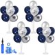 thumbnail image 1 of Set de Soporte para Globos ZJDHPTY Azul Marino y Plateado de 12 Pulgadas, 1 of 3