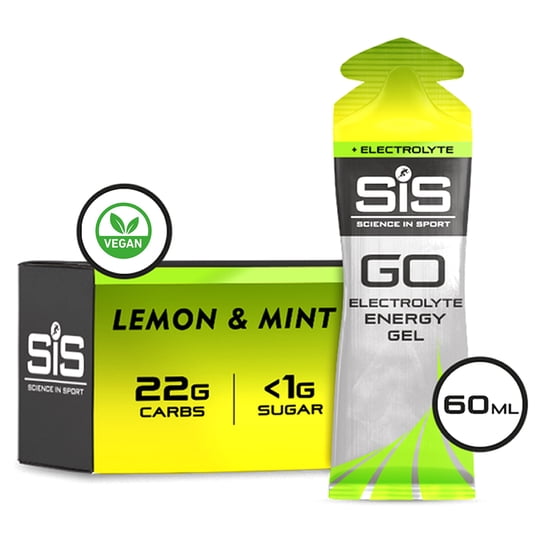 Science In Sport - Caja Sis Gel Go + Electrolitos Limón & Menta 60ml 30u