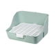 thumbnail image 1 of Caja de arena para conejillos de indias, inodoro para conejos, orinal de esquina para animales pequeños, cama para mascotas pequeñas, caja para hámste Verde, 1 of 5