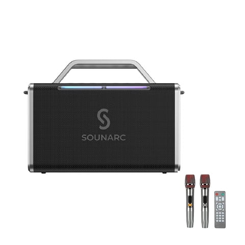 Sounarc K2 Parlante Para Karaoke Bluetooth 200W Ipx6 24000Mah Rgb 2 Microfonos
