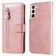 thumbnail image 1 of Funda con Cremallera para Samsung Galaxy S22 Plus 5G, Carcasa Cartera de Cuero PU con Soporte y Tarjetero, 1 of 6