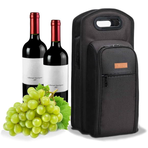 Bolsa de Viaje para Vino ALLCAMP 6 Piezas Bolsa Térmica con Asa