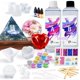 thumbnail image 1 of Kit de resina epoxi RNYBFPT 532 ml con moldes de silicona transparentes, 1 of 8