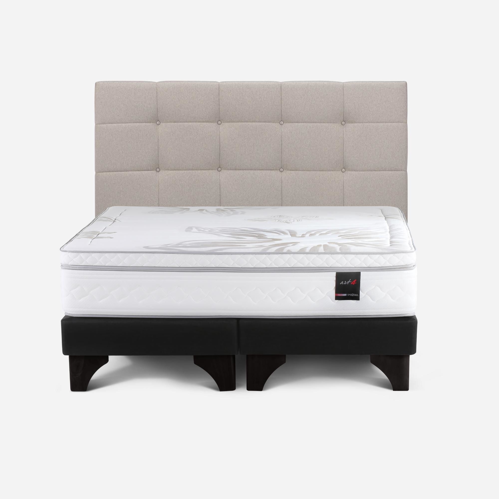 Cama Europea Art 4 Respaldo Issey 2 Plazas