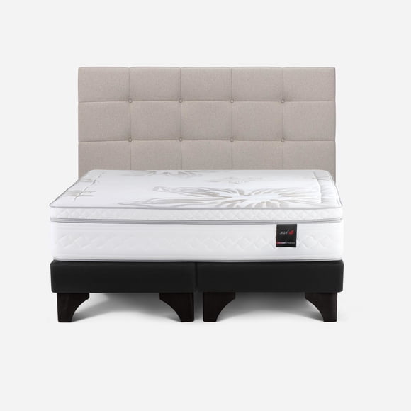Cama Europea Art 4 Respaldo Issey 2 Plazas