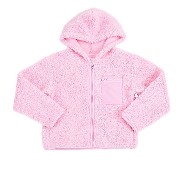 Poleron Niña Kids Corderito Rosado Corona