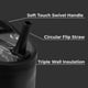 thumbnail image 3 of Botella de agua HydroJug Sport de acero inoxidable 950 ml negra, 3 of 6