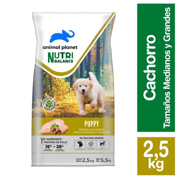 Alimento Seco Cachorro Raza Mediana/Grande Sabor Pollo Bolsa, 2,5 Kg