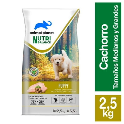 Alimento Seco Cachorro Raza Mediana/Grande Sabor Pollo Bolsa 2,5 Kg Animal Planet