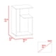 thumbnail image 3 of Mesa Lateral Everett 63,4x39,8x30 Cm Fresno Y Wengue, 3 of 3