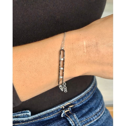 By Turquía - Pulsera Siyah Plata 925