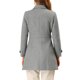 thumbnail image 3 of INSPIRE CHIC Abrigo Largo Clásico de Invierno para Mujer con Botonadura Simple y Bolsillos S Gris, 3 of 6