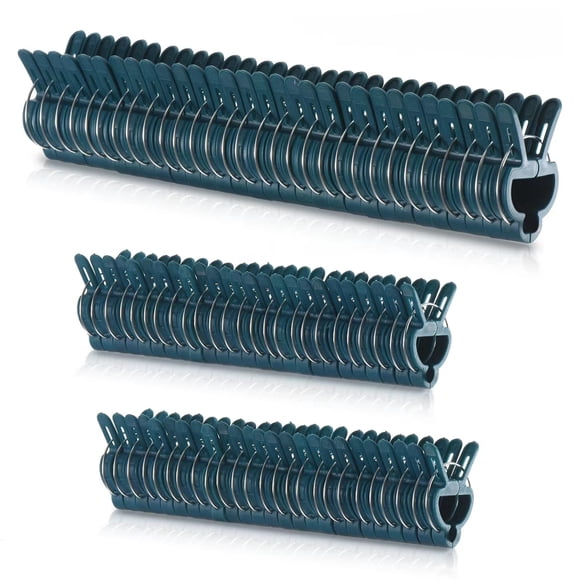 Clips de Soporte para Plantas PERSZEN 80 Piezas Plástico Verde y Acero