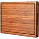 thumbnail image 1 of Tabla de cortar de madera de bambú, 1 bloque de carnicero grueso de 16 x 11 cm, 1 of 6