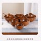 thumbnail image 3 of suxuMhao Tazones de Vajilla, Juego de 3 Piezas de Tazones para Servir Marrones, Tazones de Vajilla Reutilizables con Tazón Decorativo de Madera y Tazón de Arroz de Madera, Tazón para Ensalada de 4.1, 3 of 3
