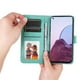 thumbnail image 2 of Funda tipo cartera FOXDOCK para OnePlus Nord N20 5G , diseño girasol en relieve, cuero PU, cierre magnético, soporte y tarjetero, 2 of 5