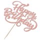 thumbnail image 4 of Decoración para tartas Crseniny con purpurina de feliz cumpleaños en oro rosa, 4 of 7