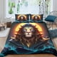 thumbnail image 1 of Juego de funda nórdica con diseño de león para niños y niñas, funda de edredón con temática 3D, juego de ropa de cama de microfibra suave, funda de edredón, decoración de dormitorio, 3 pieza, 1 of 3