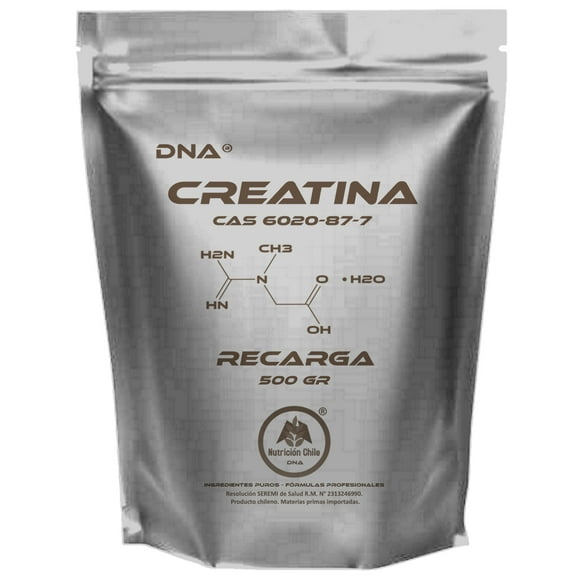 Creatina D N A - Absolutamente Pura - Recarga - 500 Gr
