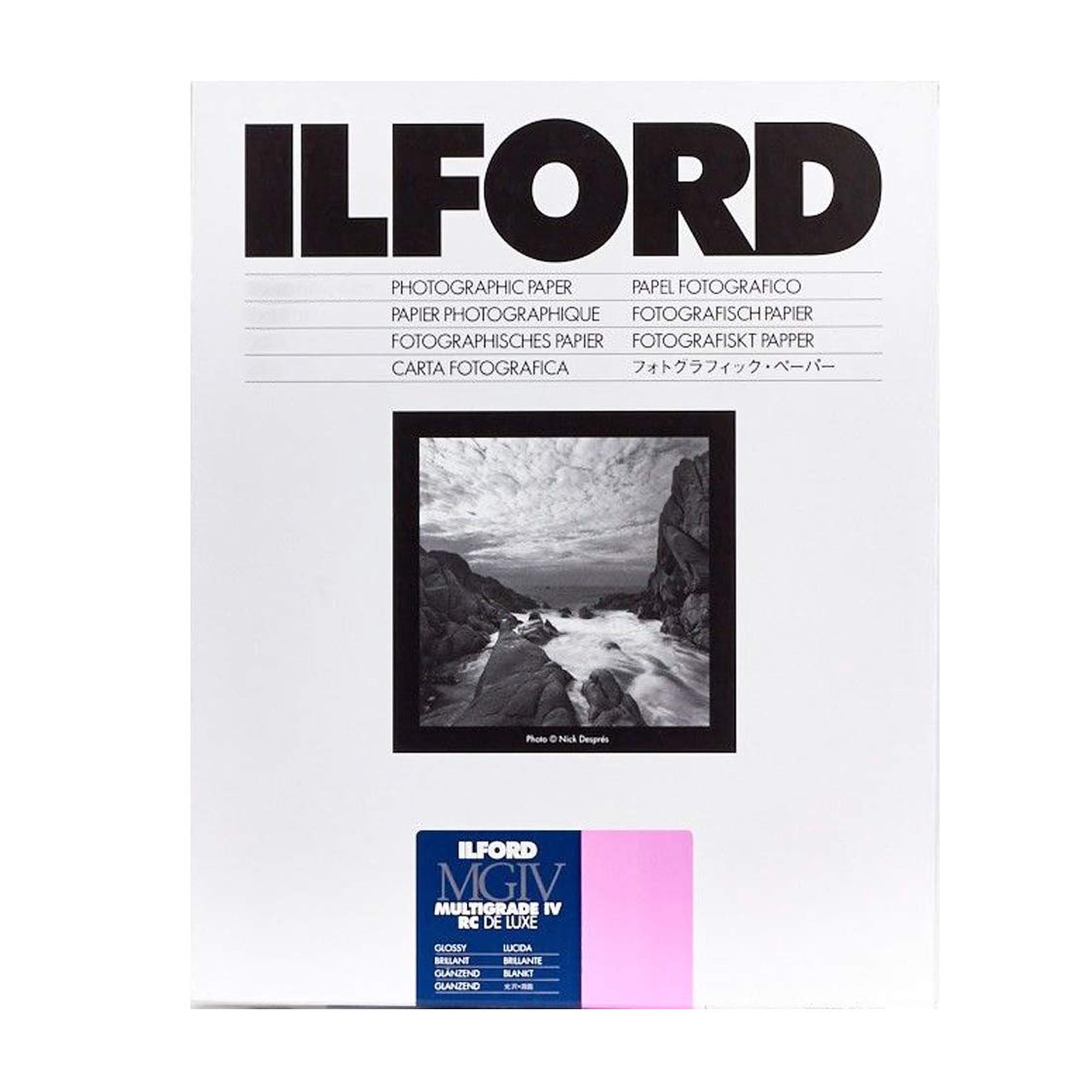 Papel Pvc Recubierto De Resina Ilford Multigrade Iv Rc Deluxe 8x10