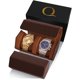 thumbnail image 1 of Estuche para reloj WATCHBANDS de piel hexagonal, rollo simple y doble, 1 of 5