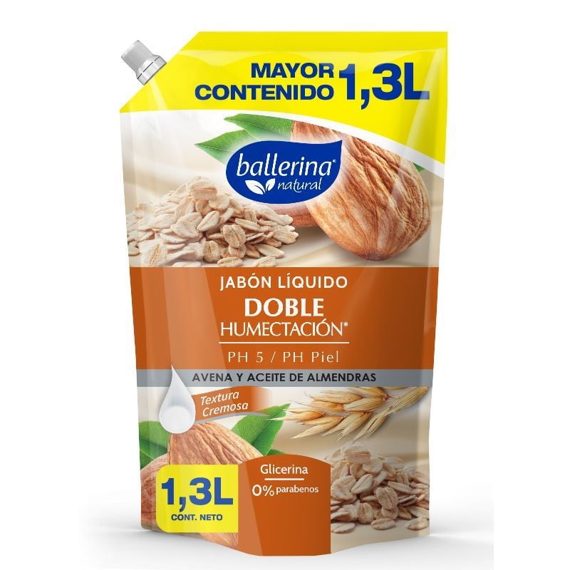 Jabón Avena Almendra 1300 ML Ballerina