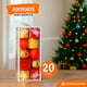 thumbnail image 2 of Set 20 Adornos Colgantes Árbol Navidad Rojo 4,5cms, 2 of 3