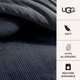 thumbnail image 4 of Juego de edredón UGG Remina Full/Queen azul marino de 5 piezas, 4 of 8