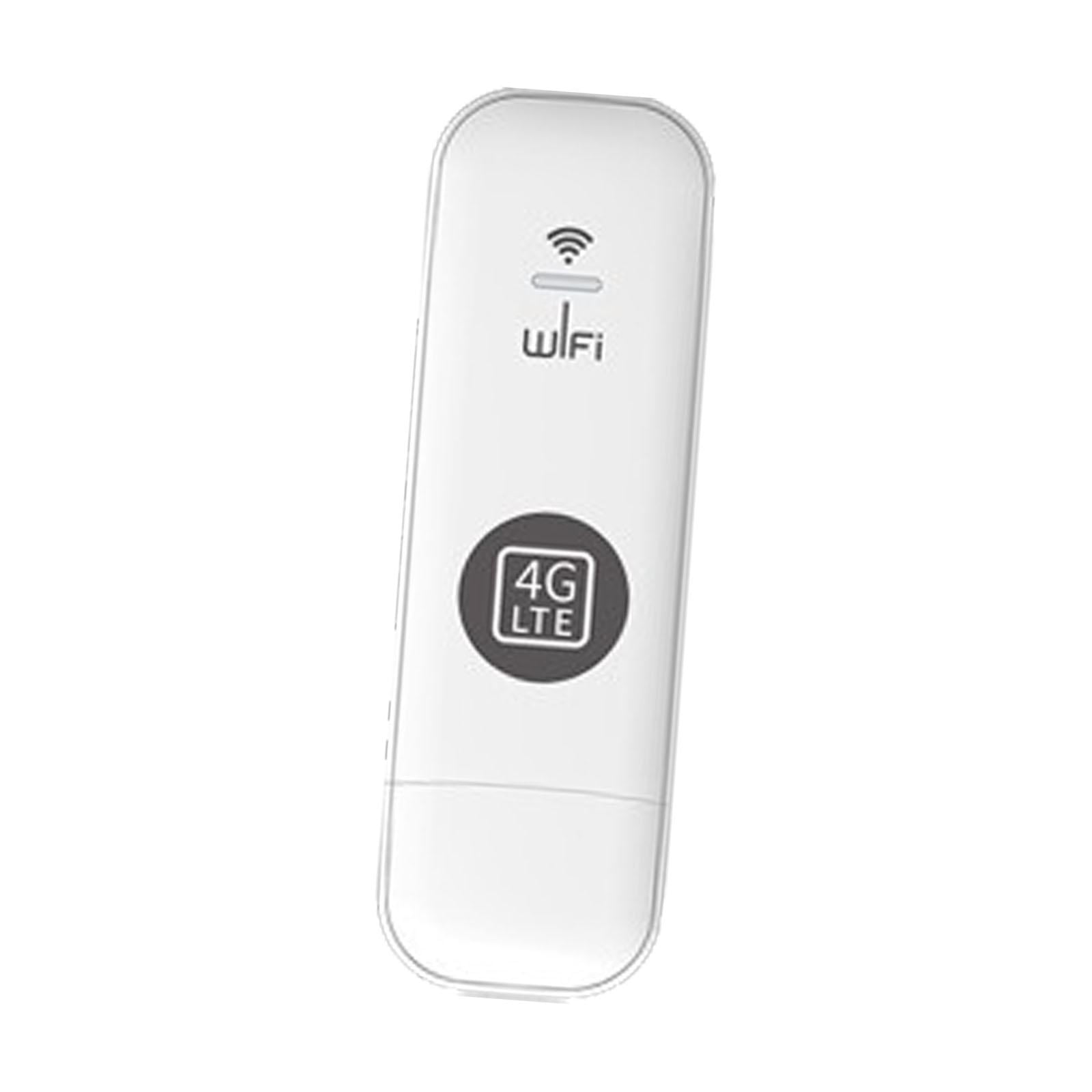 Bothyi - Módem Wifi Usb 4g Lte De Alta Velocidad Con Ranura Para Tarjeta Enrutador Inalámbrico Portátil Blanco