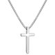 thumbnail image 1 of Collar con Cruz Fiusem de Acero 316L de 2,5 mm, 1 of 3