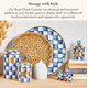 thumbnail image 2 of Contenedor para Alimentos MACKENZIE-CHILDS Grande 64oz Azul, 2 of 6