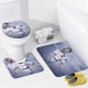 thumbnail image 4 of Son Heung-min-theme 4-Piece Shower Curtain Set with Rugs, Waterproof Bathroom Decor Set Includes Bath Mat, U-Shaped Rug, Toilet Lid Cover and Curtain with Hooks, 4 of 6
