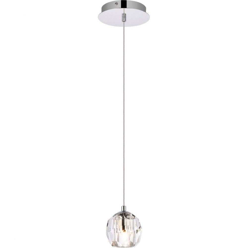Lámpara Colgante Elegant Lighting Eren Cromo 30x30x9 Cm 110v