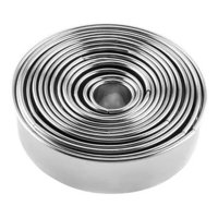 Genérico - 14 Moldes Galletas Circulo Molde De Galleta Cortador Galleta