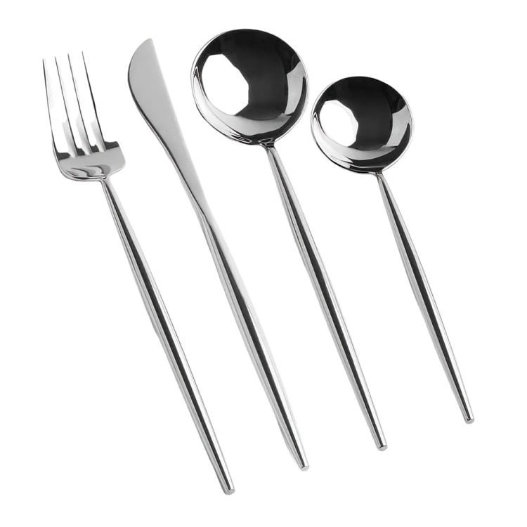 Genérico - Juego De Cubiertos De 16 Piezas Acero Inoxidable