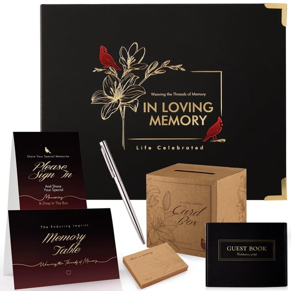 Set de Libro de Visitas para Servicios Funerarios Molekaus