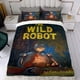 thumbnail image 4 of El Robot Salvaje Conjunto de sábanas temático, trío de piezas, cómodo y amigable con la piel, diseño único, regalo de decoración para el hogar para familiares, amigos y fans, 90 cm * 190 cm, 4 of 6
