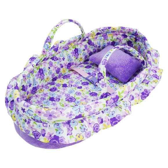 Cesta para muñecas June Garden Cozy Dream con almohada para muñecas de 18 pulgadas