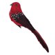 thumbnail image 5 of Colores Plumas artificiales Espuma Pájaros con pinza Jardín Decoración árbol Rojo, 5 of 5