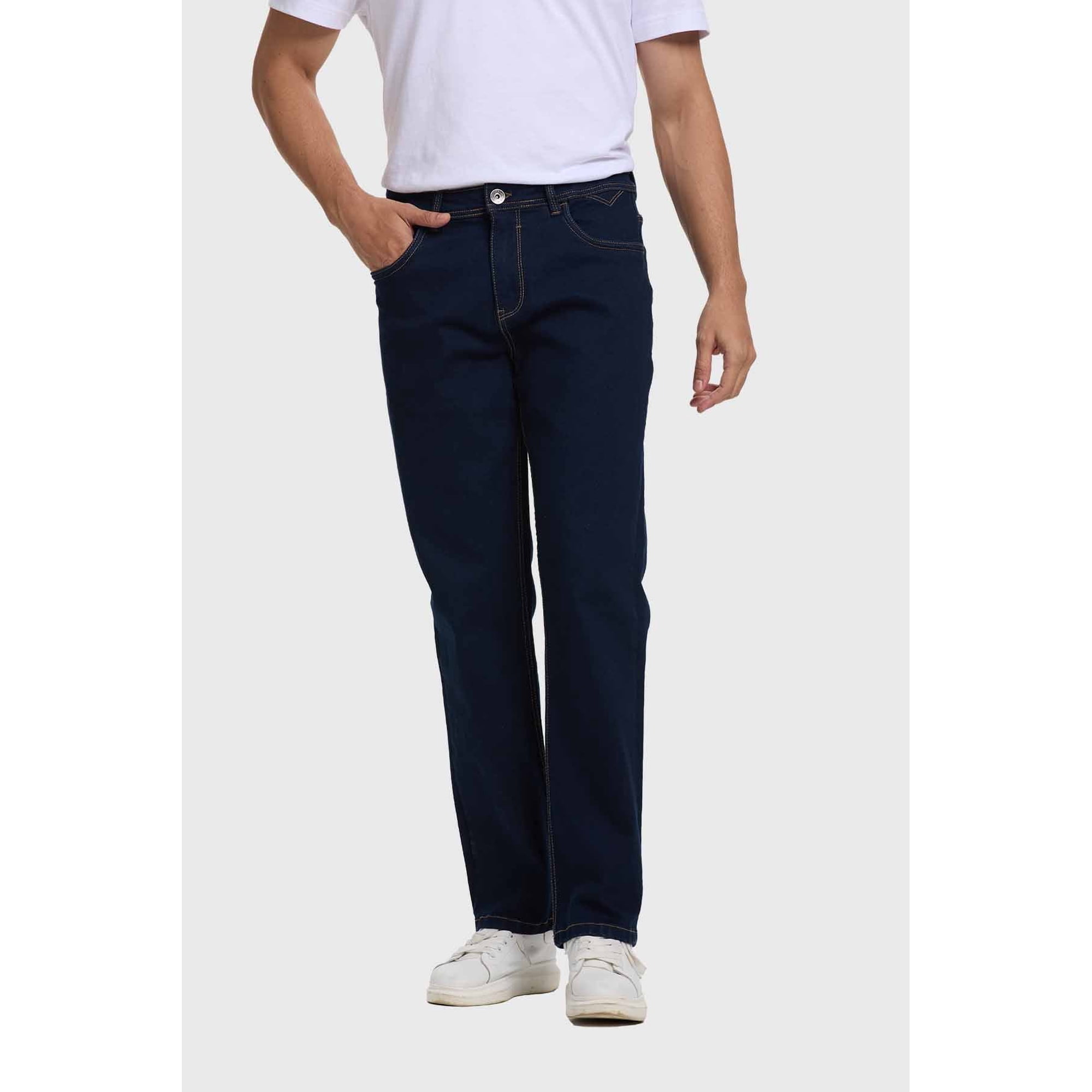 Fashionspark - Jeans Hombre Straight Azul Oscuro